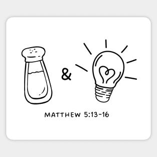 Salt and Light - Matthew 5:13-16 - Christian Apparel Sticker